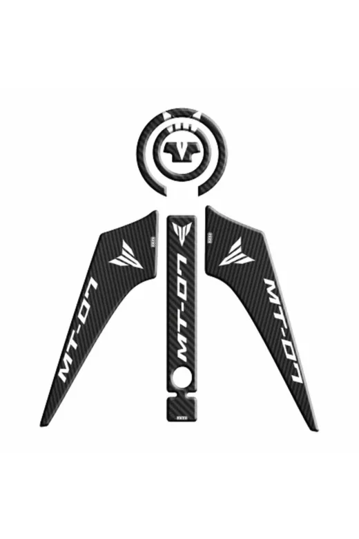 Gogo TYC5FFBE35FB0CCD938DA2C00 Yamaha Mt07 2014 - 2017 Uyumlu Tank Pad Set 004