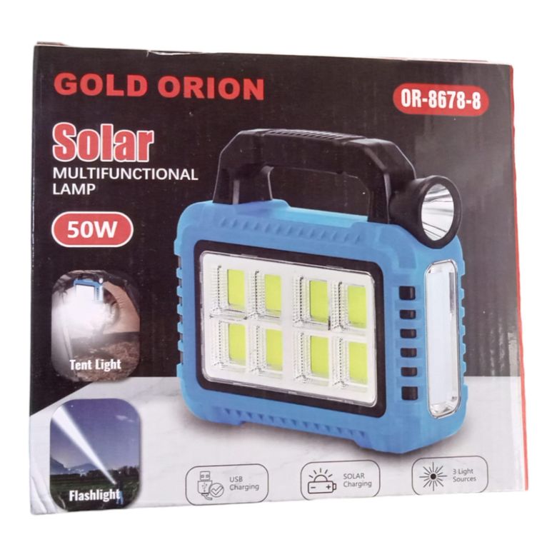 Gold Orion Or-8678-8 50W Solar Multifonksiyonel Çadır Lambası