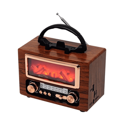 Gold Silver GS-1430 Klasik Şömine Görünümlü , Nostalji Bluetooth/usb/sd/ Radyo Mp3 Player Müzik Kutusu