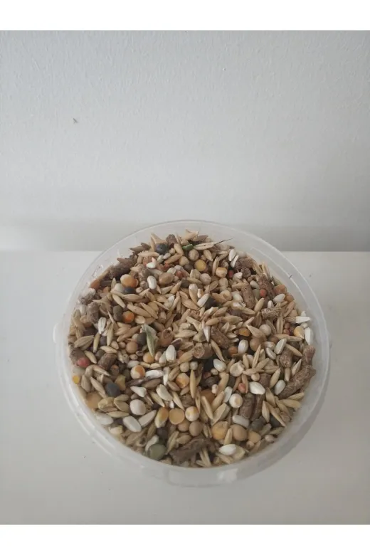 GoldMind krsyem5 5Kg Mix Karışım Yem, Kemirgen Yemi (16 Çeşit). Chinchilla, Tavşan, Hamster Için 5Kg