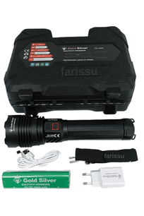 GoldSilver Goldsılver Gs-14600 80 Watt 8000 Lümen 18000 Ma Pil Şarjlı El Feneri