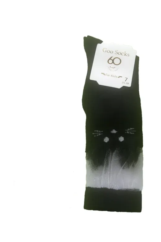 Goo Socks cpwt-106 3 Çift Siyah Renk Dizaltı Çocuk Çorap