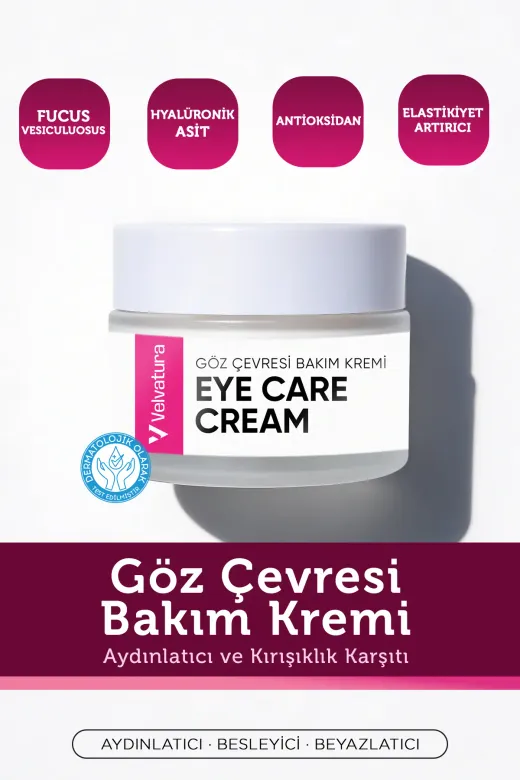 Göz Çevresi Bakım Kremi Aydınlatıcı, Nemlendirici, Morluk, Koyu Halka Ve Kırışıklık Karşıtı 30 ml