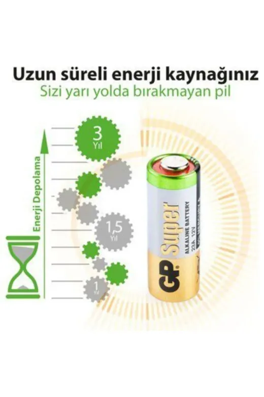 Gp 556696 Alarm Araç Garaj Araç Kepenk Kumanda Pili 23 A 12 Volt Alkalin Pil 23A 12V 23A Alkalıne Pil