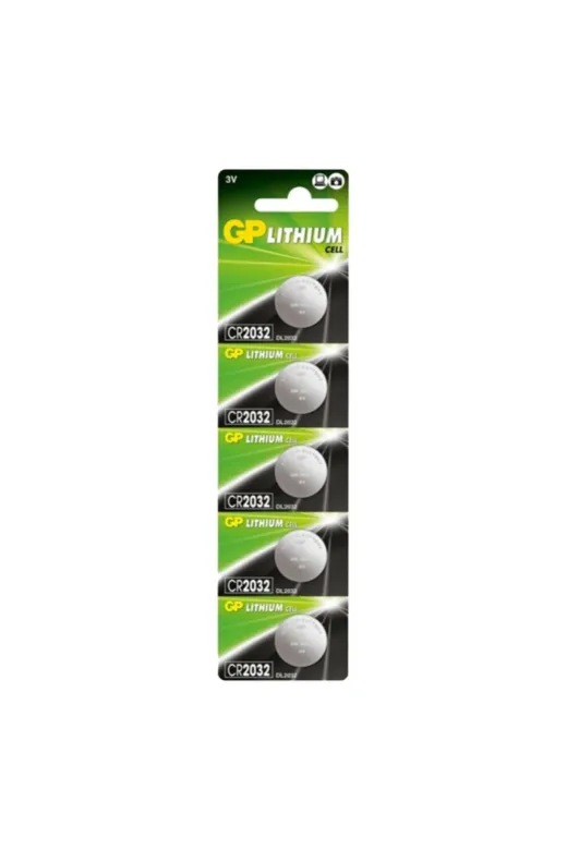 Gp PL-2032-LTYM-DG Pil 2032 Lityum Para Pil Cr2032 (Beşli Paket)