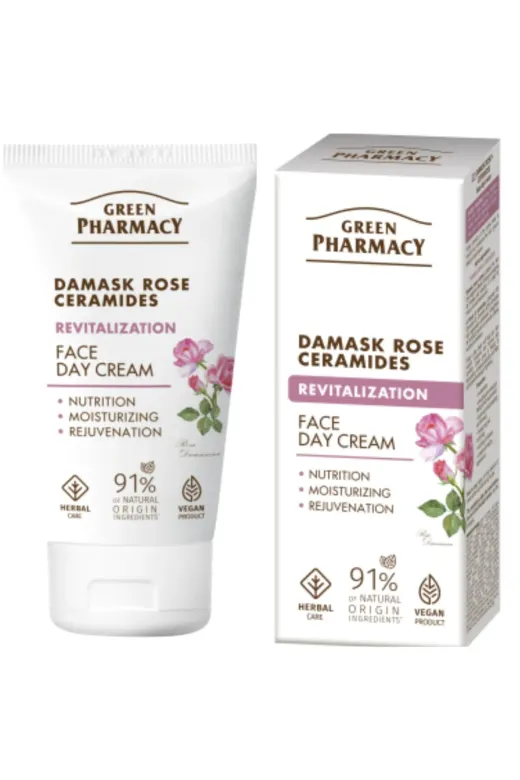 Green Pharmacy 5901845509534_Mul Canlandırıcı Gündüz Yüz Kremi Damask Gülü & Seramidler 50 Ml