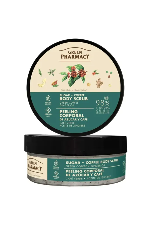 Green Pharmacy TYCGDNJDGN172838811581387 % 98 Organik Nemlendirici Ve Arındırıcı Vücut Peelingi Kahve Ve Zencefil Yağı 200 Ml