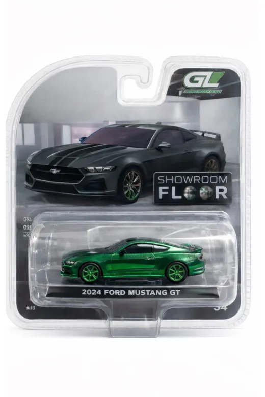 Greenlight Collectibles mustang2024 1:64 2024 Ford Mustang Gt Dark Matter Gray Green Machine Chase Nadir Model