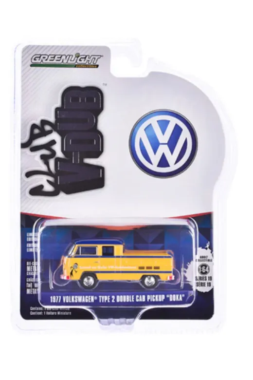 Greenlight doka-01 Club V-Dub Serisi - 1977 Volkswagen Type 2 Double Cab Pickup “Doka” Diecast Model Araba