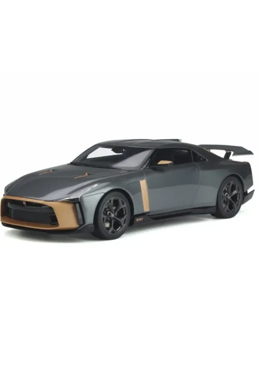 GT gtspirit-01 Spirit 1:18 Nissan R- 50 Italdesign Liquid Kinetic Grey 2018 Model Araç Synoverse Kitap Hediyeli