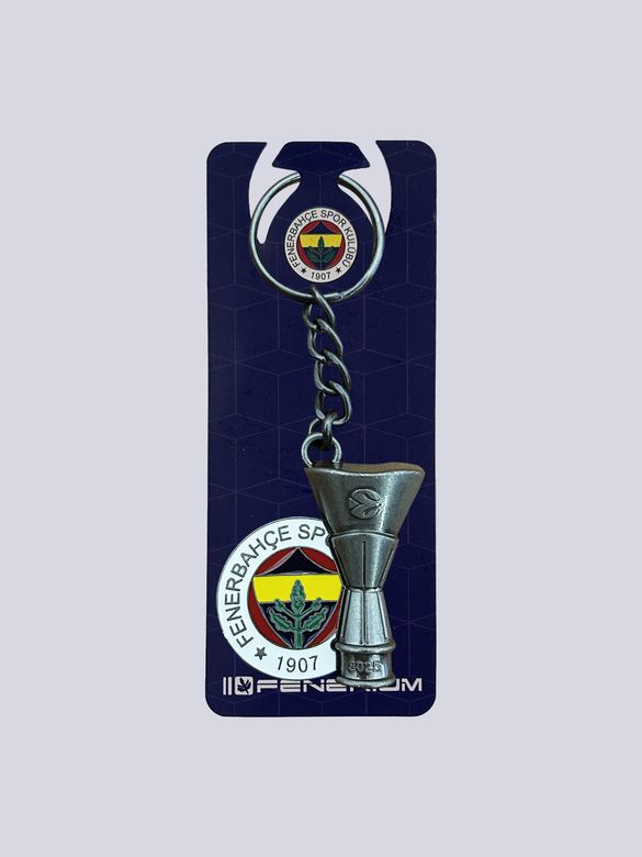 HA023TFS01302 Fenerbahçe Euroleague Basketbol Şampiyonluk Kupa Anahtarlık