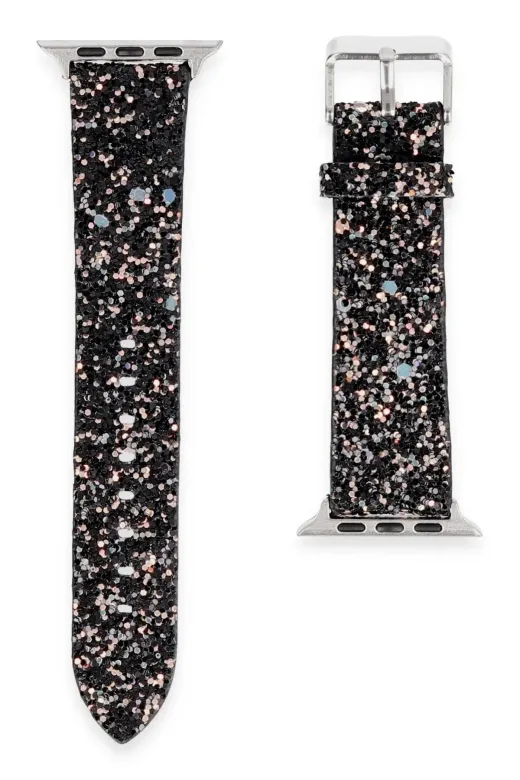 Hafk HFK-C8683140741457 Mey İthalat® Watch 38Mm Starry Taşlı Kordon - Siyah