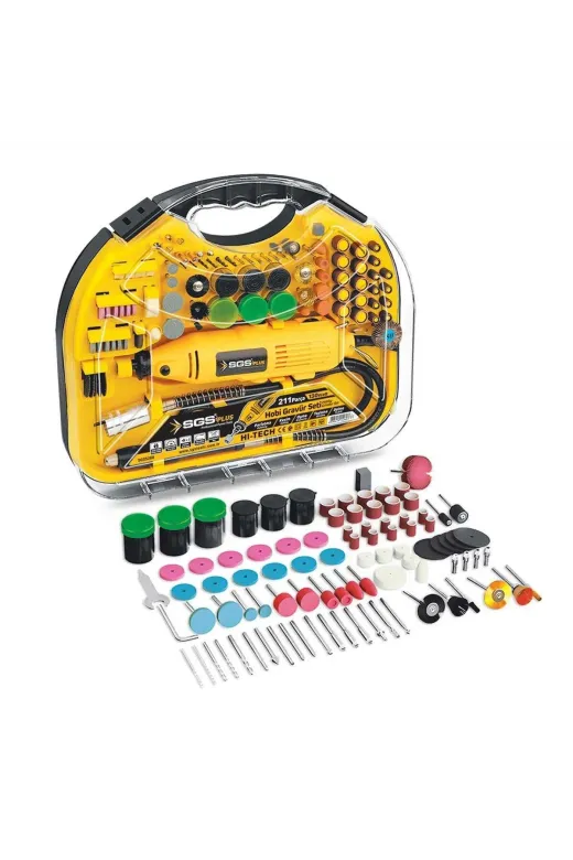 Hafk HFK-MMEY018698619152603 Mey İthalat® Sgs 5260 Hobi Gravür Seti 130 Watt 211 Parça