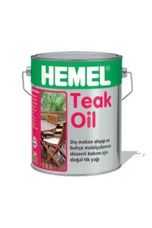 Hafk HFK-MMEY018699036621352 Mey İthalat® Hemel Teak Oil 1. Sınıf Tik Yağı 5 Litre