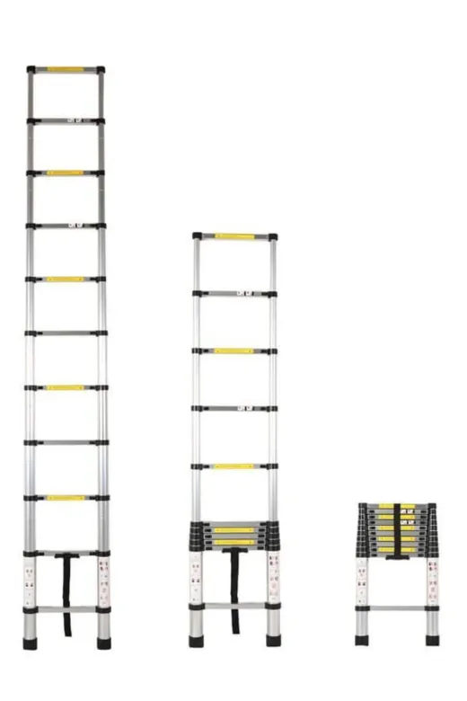 Hafk HFK-MMEY019996670570077 Mey İthalat® Saraylı Teleskopik Merdiven 11 Basamak 3.20 Metre