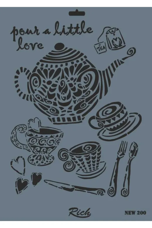 Hafk HFK-MMEY019996670593311 Mey İthalat® Rich New Seri N-200 Stencil 35X25 Cm