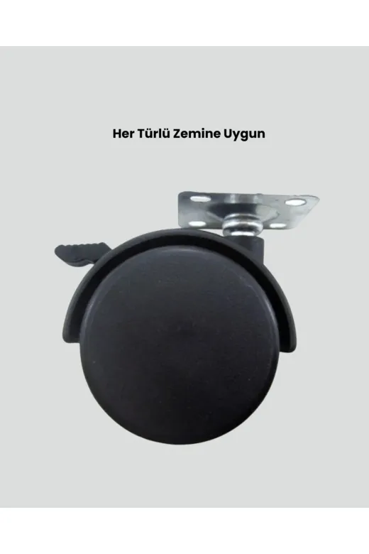 Hafk HFK-MMEYTDUCZZZKLTL6CMAYAK-1 Mey İthalat® 6 Cm Kilitli Tekerlek Ayak 4 Adet Sehpa Ve Ekipman Uyumlu