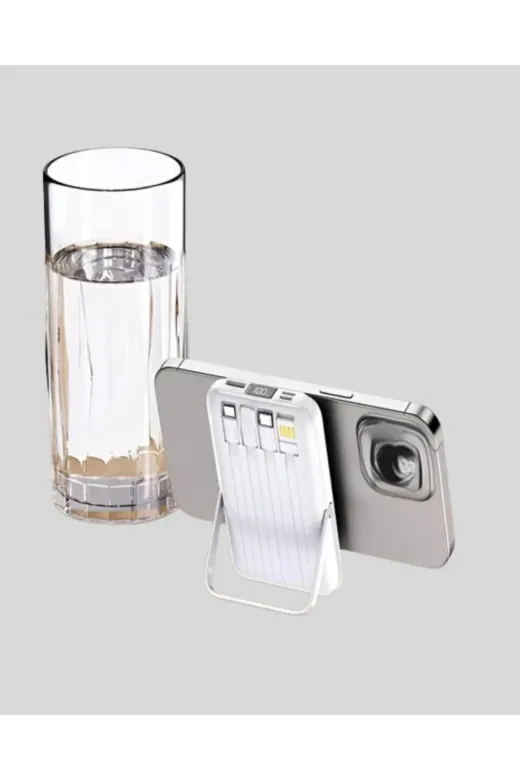 Hafk HFK-MMEYTDUCZZZPW122-4 Mey İthalat® Çoklu Kablo Çıkışlı Taşınabilir Powerbank Kompakt Tasarım