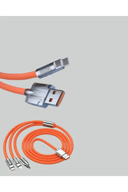 Hafk HFK-MMEYTDXUCZZZS219ARJKABLOSUUUUUU-1 Mey İthalat® Çinko Alaşımlı Uçlu 120 W Şarj Kablosu – Dolaşmaya Dayanıklı 1,2 M Usb Kablo