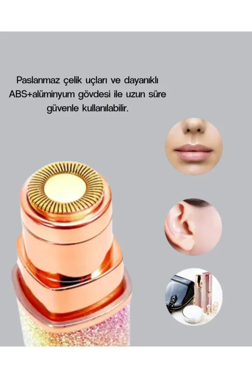 Hafk HFK-MMEYTDXUCZZZSML2N1YZKA-2 Mey İthalat® Mini Yüz Ve Kaş Epilatörü – 8000 Rpm Güçlü Motor Ve Paslanmaz Çelik Başlık