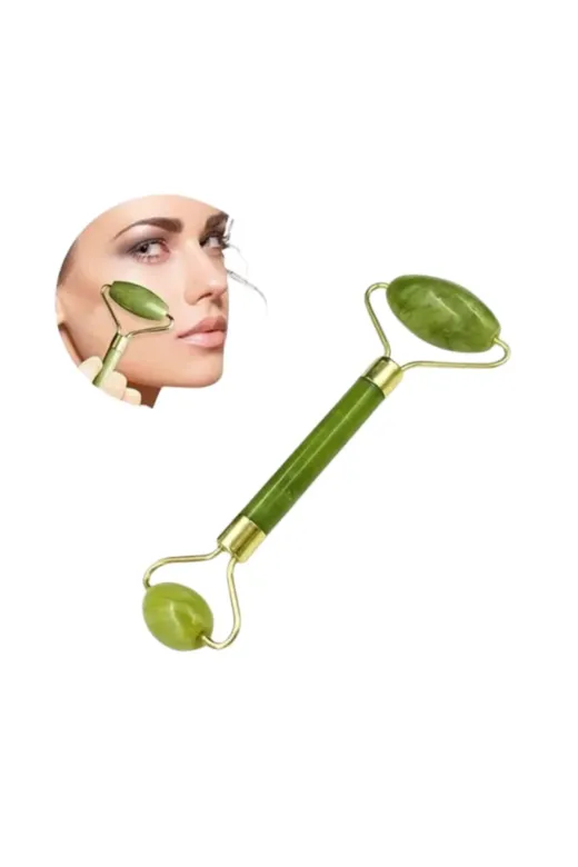Hafk HFK-MMEYTDXXUCZZZYEMTAI-1 Mey İthalat® Jade Stone Yüz Bakım Seti Gua Sha Ve Roller Masaj Taşı