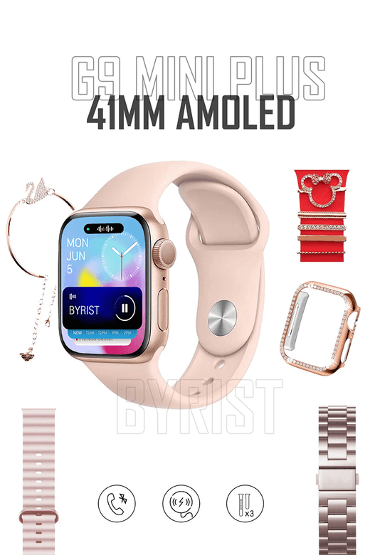 Haino Teko Haino Teko G9 G9 Mini 3 Kordonlu Ve Aksesuar Hediyeli Bayan Akıllı Saat