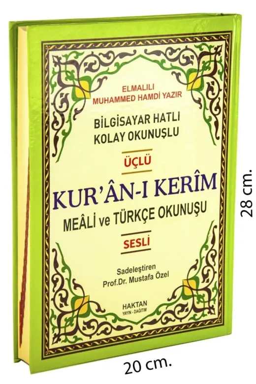 Haktan Yayın Dağıtım 14122 Arapça - Türkçe Okunuş Ve Mealli Kuranı Kerim Rahle Boy Sesli -