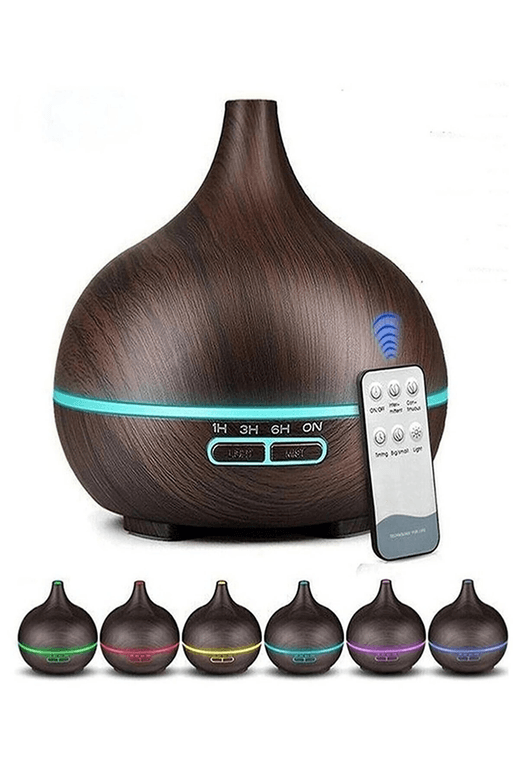 Hava Nemlendirici 7 Led Işıklı Aromatik Oda Kokusu 550 Ml Kahve Aroma Difüzörü Buhar Makinası
