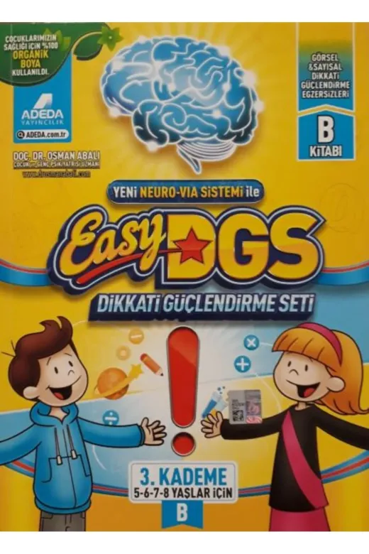 Haydi Kitap Kttp-9786056903588 Easy Dikkati Güçlendirme Seti 5-8 Yaş B Kitapçığı
