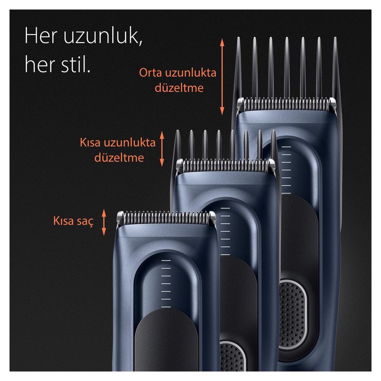 Hc5350 Series 5 Erkekler İçin 17 Uzunluk Ayarına Sahip Saç Kesme Makinesi