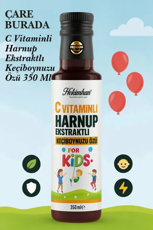 Hekimhan hcvhkö350g-12 C Vitaminki Harnuplu Keçiboynuzu Özü 350 G For Kids 12 Adet