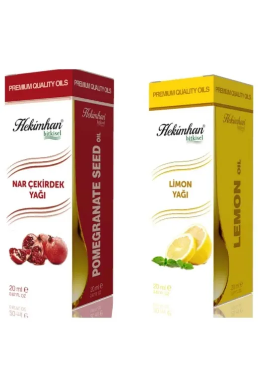 Hekimhan Nar limon Nar Çekirdek Yağı 20 Ml Ve Limon Yağı 20 Ml