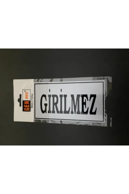 Hırdavat GEN611 Yönlendirme Girilmez 8X15 Cm