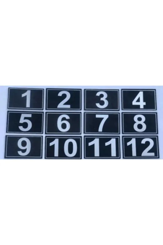 Hırdavat GEN816 Kapı Dolap Raf Posta Kutusu Numarası 3.5X5.5 Cm