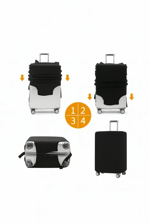 hızlıvaliz KILIFCICEKDESENSET My Saraciye Valiz Kılıfı Bavul Koruyucu 3Lü Set (Cicek Desen)
