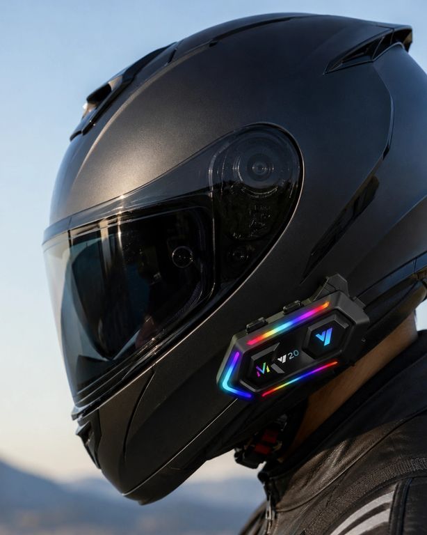 Hobibahçem 129432951 Mey İthalat Motosiklet Kaskı İçin Bluetooth Intercom Kulaklık Uzun Pil Ömrü