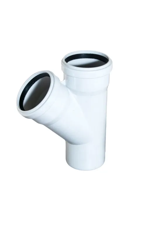 Hobibahçem 45790382-HB001 Pvc Atık Su Borusu 110X75 Tek Çatal 45 Derece 10 Adet