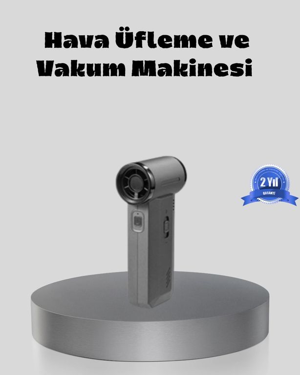 Hobibahçem MEYTDXUCZZZF72SÜPÜRGEVEFAN-1-BLMY Mey İthalat Şarjlı 130000 Rpm Hava Üflemeli Ve Vakumlu Araç Ev Temizlik Makinesi