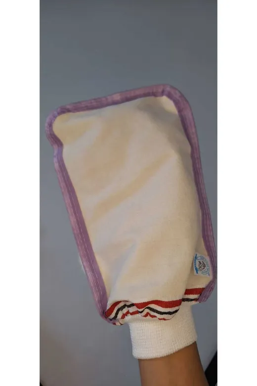 Home 234760216339 Mor Biyeli Hizligiy Kese-Banyo Ve Duş Kesesi-Lastikli Kese-Doğal Özel Dokuma-Standart Kese