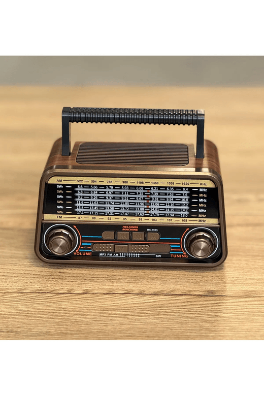 HS-1955  Cameron Cm-1955 Bt Kahve (Bt+Usb+Tf Çalar) Fm Nostaljik Radyo