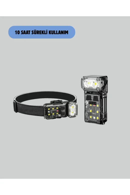 Hsc bilişim klt8912733303353 Kamp Ve Outdoor İçin Led Far 10 Saat Pil Sensörlü Manyetik