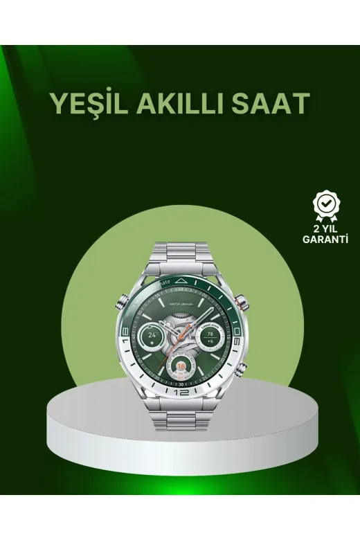 Hsc bilişim klt8912733336115 Amoled Ekran Akıllı Saat Harita Gösterimli Bluetooth Aramalı 3 Kayışlı