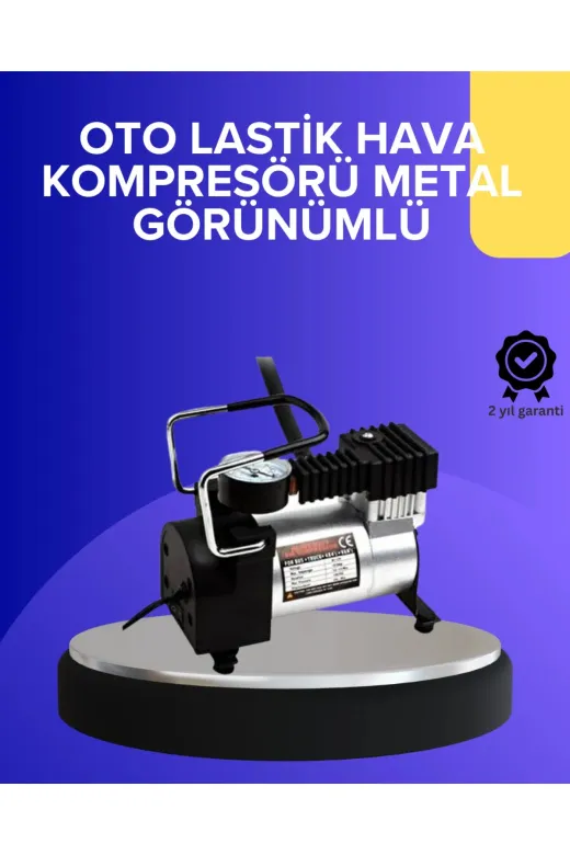 Hsc bilişim klt8912733359053 Metal Gövdeli Oto Lastik Hava Kompresörü 12V 140 Psı Hızlı Şişirme