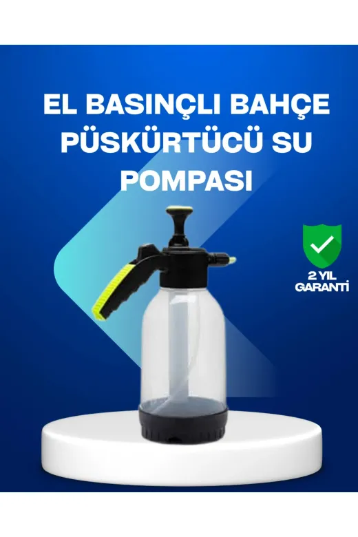 Hsc bilişim klt8912733361995 Basınçlı Manuel Köpük Pompası 2L Ayarlanabilir Sprey Başlıklı Temizlik