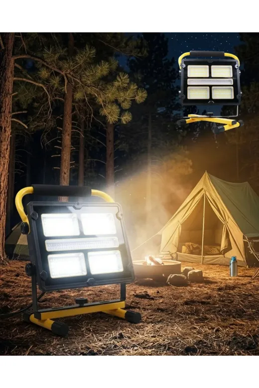 Hsc bilişim klt8912733455694 Solar Ve Usb Şarjlı Güçlü Led Çalışma Lambası Ayarlanabilir Açılı Kamp Feneri