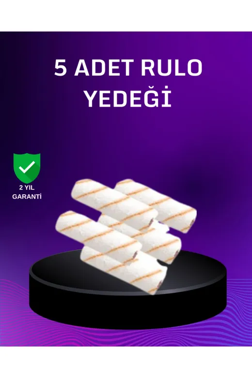 Hsc bilişim klt8912733569216 5’Li Mini Rulo Boya Seti Duvar Tavan Emülsiyon Uygulama