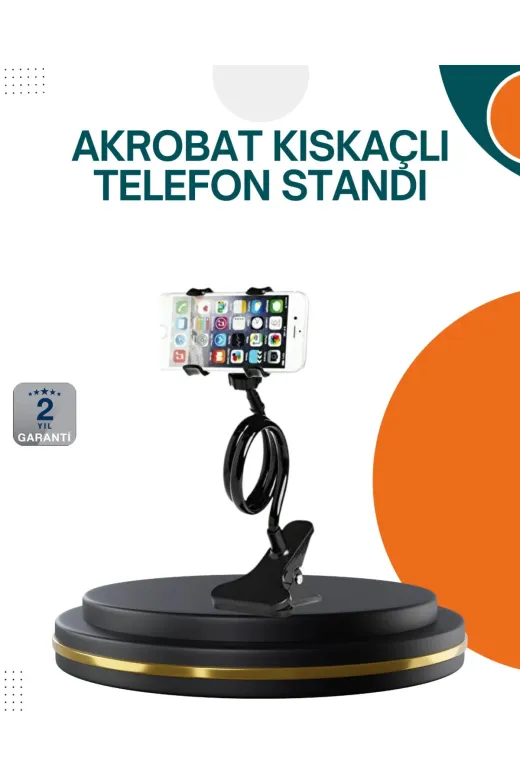Hsc bilişim klt8912733607031 Eller Serbest Kullanım Sağlayan Masaüstü Telefon Tutucu