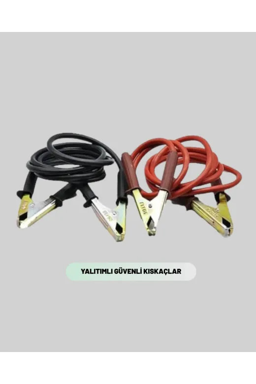 Hsc bilişim klt8912733753073 Akü Takviye Kablosu 1200A İzoleli Büyük Maşalı 2M Dayanıklı