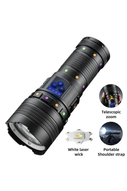 Hsc bilişim klt8912733820621 Bedotech Bd-2 30W Tg Led Alüminyum Alaşımlı Zoomlu Type-C Şarjlı El Feneri