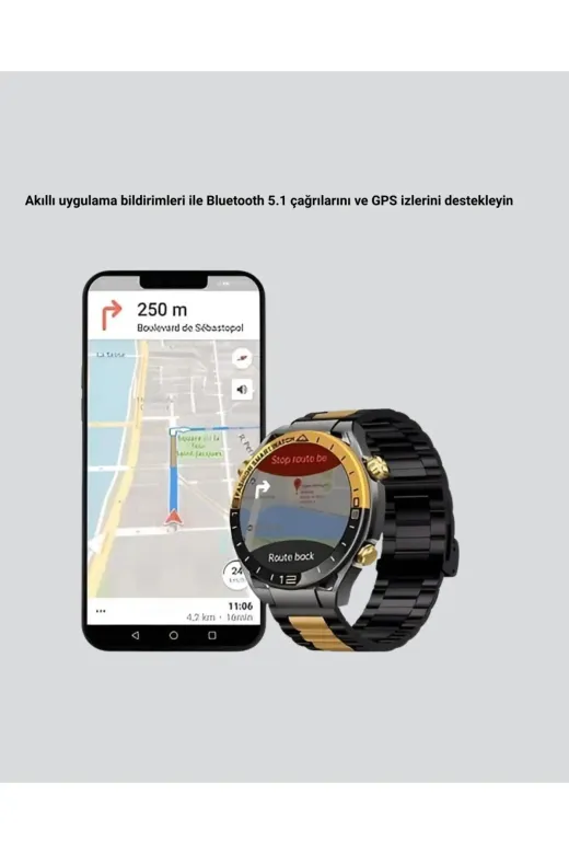 Hsc bilişim klt8912733820775 3 Bileklikli Amoled Akıllı Saat Bluetooth Çağrı Ve Sağlık Takipli